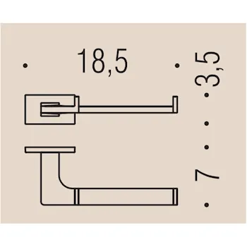 Look porta rotolo grafite opaco codice prod: B16080GM product photo Foto1 L2