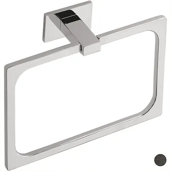 Look porta salviette 20 cm ad anello grafite opaco codice prod: B16310GM product photo Default L2