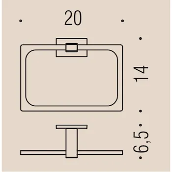 Look porta salviette 20 cm ad anello vintage opaco codice prod: B16310VM product photo Foto1 L2