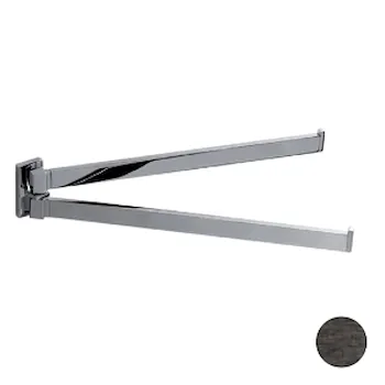 Look porta salviette doppio a snodo 33,5 cm grafite opaco codice prod: B16120GM product photo Default L2