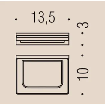Look porta sapone a parete vetro acidato naturale grafite opaco codice prod: B16010GM-VAN product photo Foto1 L2