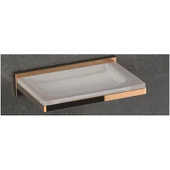 Look porta sapone a parete vetro acidato naturale vintage codice prod: B16010VL-VAN product photo Default L2