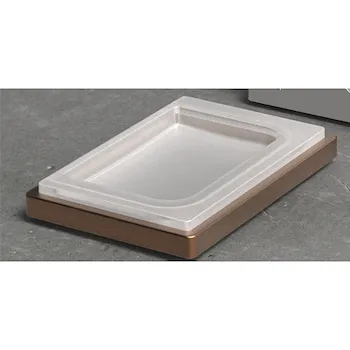 Look porta sapone da appoggio vetro acidato vintage opaco codice prod: B16400VM-VAN product photo Default L2