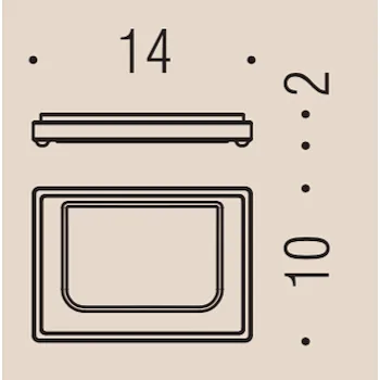 Look porta sapone da appoggio vetro acidato vintage opaco codice prod: B16400VM-VAN product photo Foto1 L2