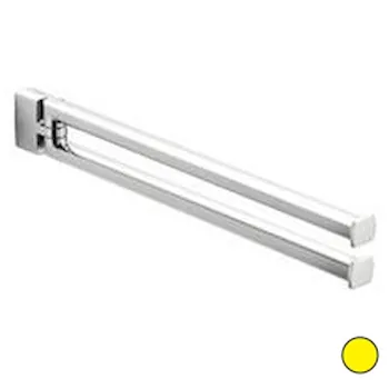 Lulu' porta salviette 35 cm doppio a snodo oro codice prod: B62120HPS product photo Default L2