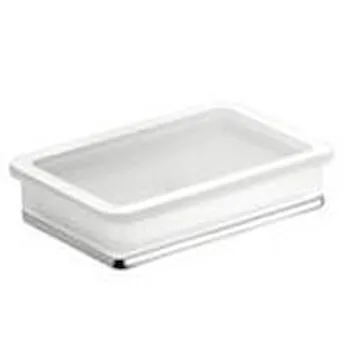 Lulu' porta sapone da appoggio vetro satinato oro codice prod: B62400HPS-VAN product photo Default L2