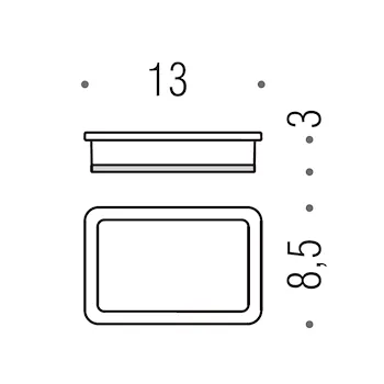 Lulu' porta sapone da appoggio vetro satinato oro codice prod: B62400HPS-VAN product photo Foto1 L2