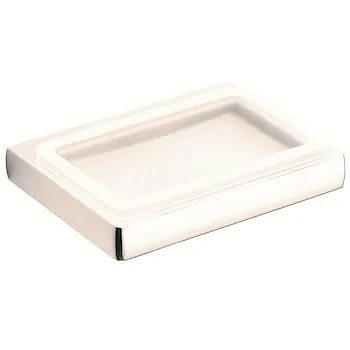 Lulu' vetro ricambio per porta sapone bianco codice prod: B62510-VAN product photo Default L2