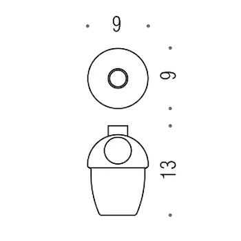 Melo' contenitore dispenser sapone cromato codice prod: B93520-VAN product photo Default L2