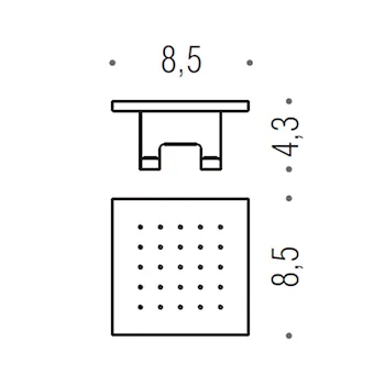 Mensola con gancio tergivetro per cestino doccia inox lucido codice prod: B96440IX product photo Foto1 L2
