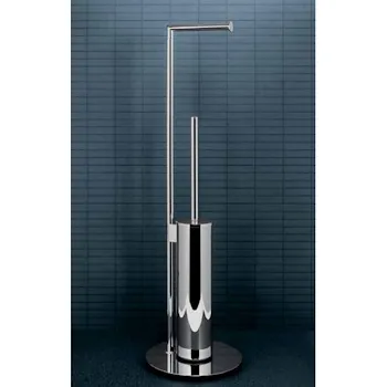 Mini piantana con portasalviette e portarotolo zirconium codice prod: B40180HPS1 product photo Default L2