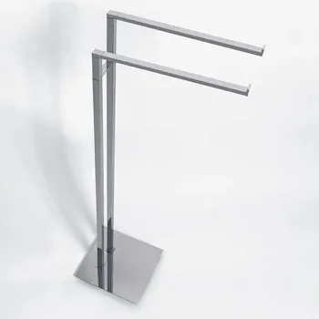 Miniq piantana con porta salviette a 2 bracci cromata codice prod: B50380CR product photo Default L2