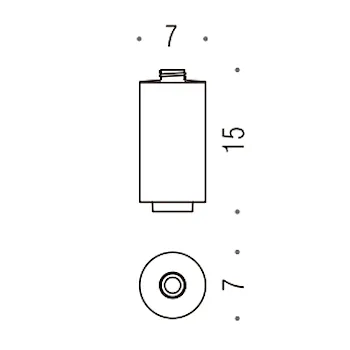 Nordic contenitore dispenser sapone satinato codice prod: B93660-VAN product photo Default L2