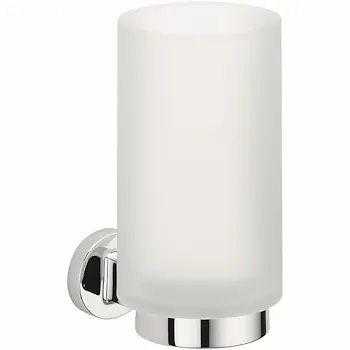Nordic porta bicchiere a parete bianco cromato codice prod: B52020CR-VAN product photo Default L2