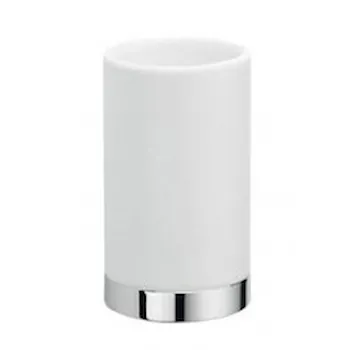 Nordic porta bicchiere da appoggio bianco opaco cromato codice prod: B52410CR-CBO product photo Default L2