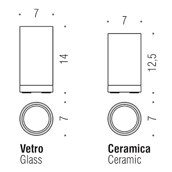 Nordic porta bicchiere da appoggio nero cromato codice prod: B52410CR-CNO product photo Foto1 L2