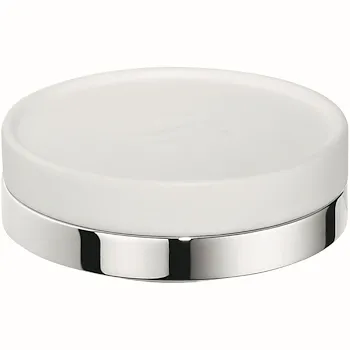 Nordic porta sapone da appoggio vetro satinato cromato codice prod: B52400CR-CBO product photo Default L2