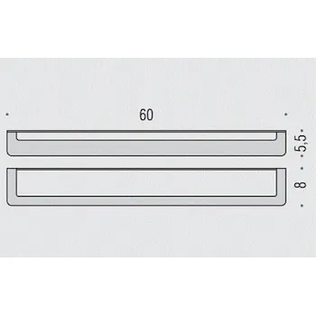 Over porta salviette 60 cm satinato codice prod: B70110SS product photo Foto1 L2