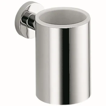 Plus porta bicchiere a parete vetro satinato cromato codice prod: W49020CR product photo Default L2