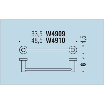 Plus porta salviette 30,5 cm grafite mat codice prod: W49090GM product photo Foto1 L2