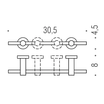 Plus porta salviette 30,5 cromato codice prod: W4909RCR product photo Foto1 L2