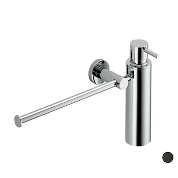 Plus porta salviette 34 cm con dispenser sapone grafite codice prod: W49750GL product photo Default L2
