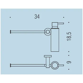 Plus porta salviette 34 cm con spandisapone vintage codice prod: W49750VL product photo Foto1 L2