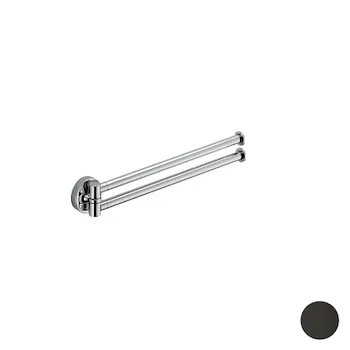 Plus porta salviette doppio 34,5 cm grafite codice prod: W49130GL product photo Default L2