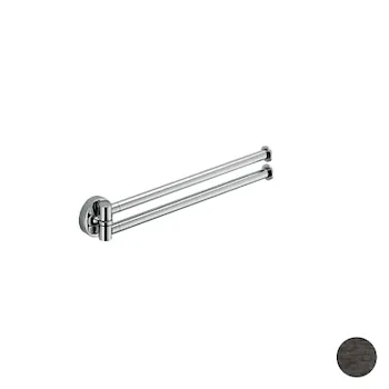 Plus porta salviette doppio 34,5 cm grafite opaco codice prod: W49130GM product photo Default L2