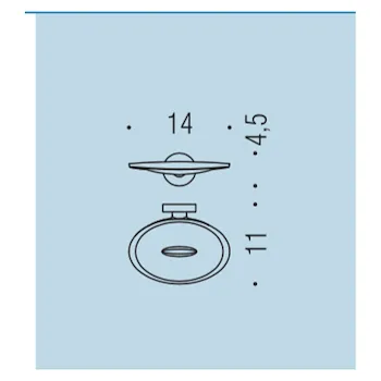 Plus porta sapone a parete grafite codice prod: W49010GL product photo Foto1 L2