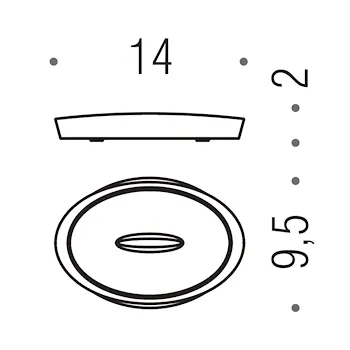 Plus porta sapone da appoggio cromato codice prod: W49400CR product photo Foto1 L2
