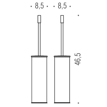 Plus porta scopino da appoggio cromato codice prod: W49610CR product photo Foto1 L2