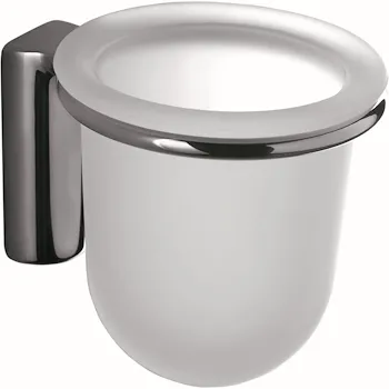 Porta bicchiere a muro cromato serie Luna codice prod: B01020CR-VAN product photo Default L2