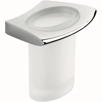 Porta bicchiere a parete cromato serie Land codice prod: B28020CR-VAN product photo Default L2