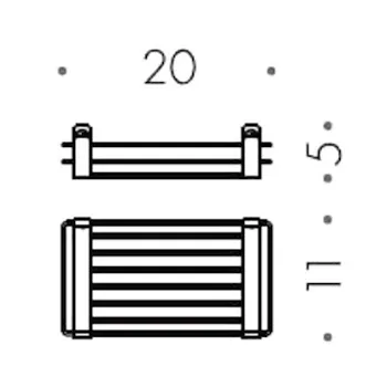 Porta oggetti doccia e vasca cromato codice prod: B96310CR product photo Foto1 L2