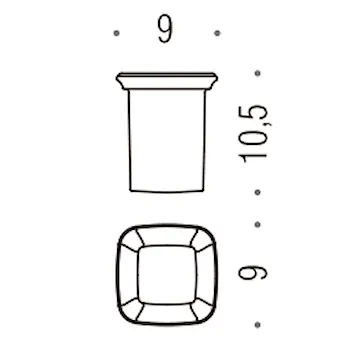 Portofino bicchiere ricambio codice prod: B32520-VAN product photo Default L2