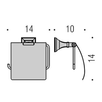 Portofino porta rotolo coperto cromato codice prod: B32910CR product photo Foto1 L2