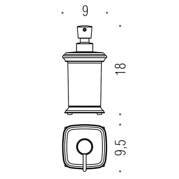 Portofino porta sapone da appoggio cromato codice prod: B93260CR-VAN product photo Default L2