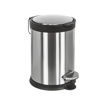 Poubelle pattumiera tonda 3 lt inox satinato codice prod: B92120IX product photo Default L2