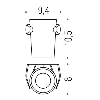 Road porta bicchiere a parete vetro acidato cromato codice prod: B80020CR-VAN product photo Foto1 L2