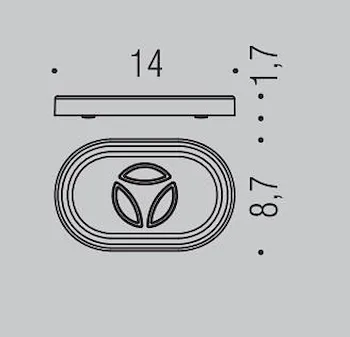 Road porta sapone da appoggio cromato codice prod: B80400CR product photo Foto1 L2