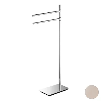 Square piantana con porta salviette a 2 bracci zirconium codice prod: B99010HPS1 product photo Default L2