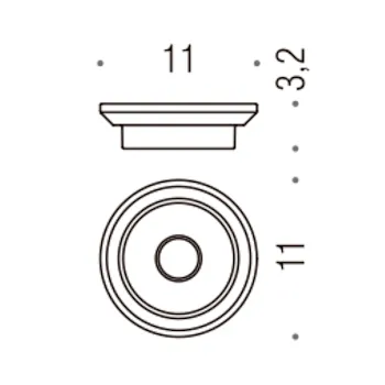 Square porta sapone vetro acidato naturale codice prod: B99510-VAN product photo Default L2