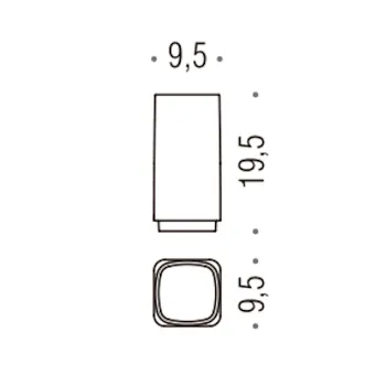 Time bicchiere raccoglitore interno vetro satinato codice prod: W42560-VAN product photo Default L2