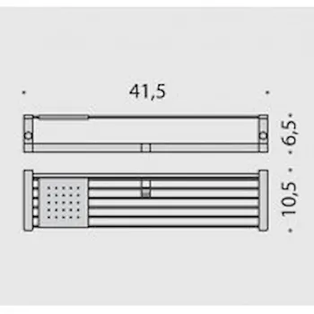 Time mensola con ganci appendiabiti cromato codice prod: W42750CR product photo Foto1 L2