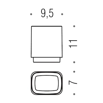 Time porta bicchiere da appoggio satinato codice prod: W42410-VAN product photo Foto1 L2