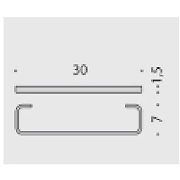 Time porta salviette 30 cm cromato codice prod: W42090CR product photo Foto1 L2