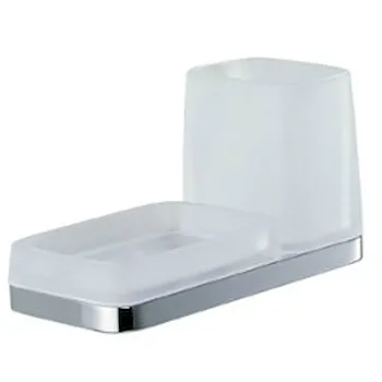 Time porta sapone e porta bicchiere da appoggio cromato codice prod: W42720CR-VAN product photo Default L2