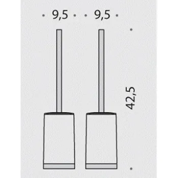 Time porta scopino da appoggio cromato codice prod: W42070CR-VAN product photo Foto1 L2
