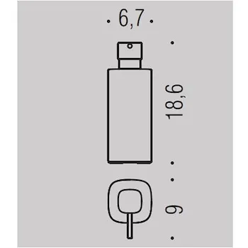 Trenta bath mood dispenser sapone da appoggio verde codice prod: B93410C11 product photo Foto2 L2